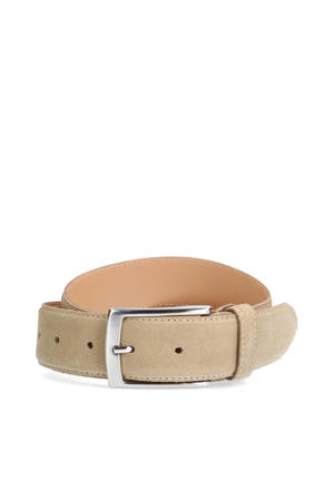 suède riem beige