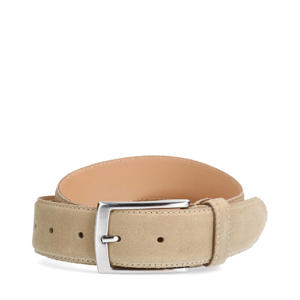suède riem beige