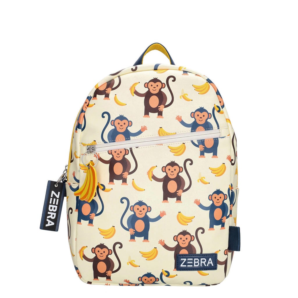 Zebra Trends rugzak Sem Monkeys beige