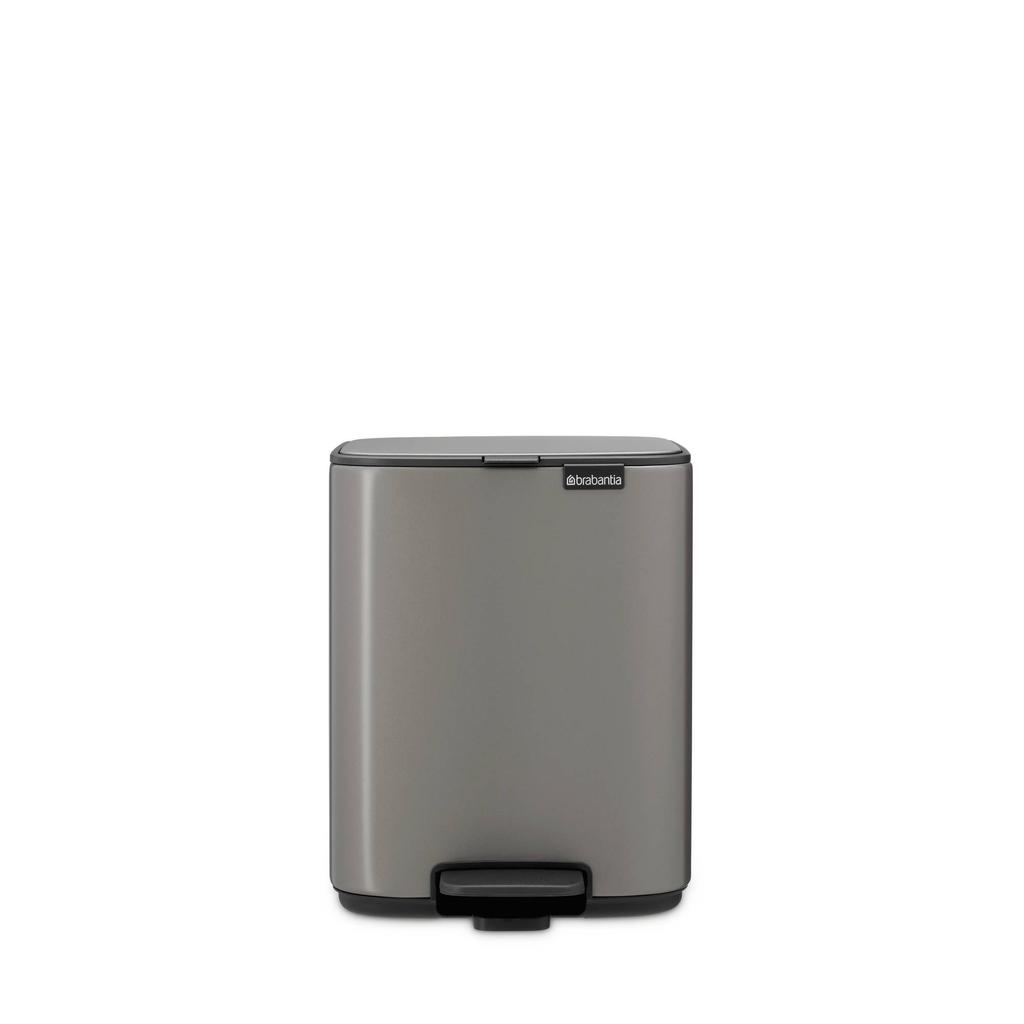 Brabantia Bo Pedaalemmer 7 liter -Platinum