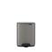 Brabantia Bo Pedaalemmer 7 liter -Platinum