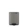 Brabantia Brabantia Bo Pedaalemmer, 7 liter, stil sluitend, kunststof binnenemmer - Platinum