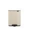 Brabantia Brabantia Bo Pedaalemmer, 12 liter, stil sluitend, kunststof binnenemmer - Soft Beige
