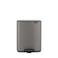 Brabantia Bo Pedaalemmer 12 liter - Platinum