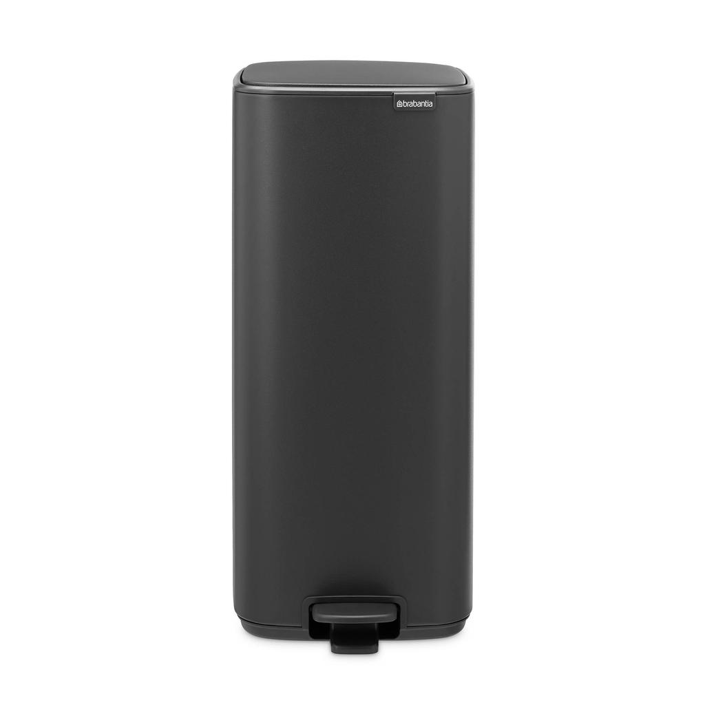 Brabantia Brabantia Bo Pedaalemmer, 30 liter, stil sluitend, kunststof binnenemmer - Mineral Infinite Grey