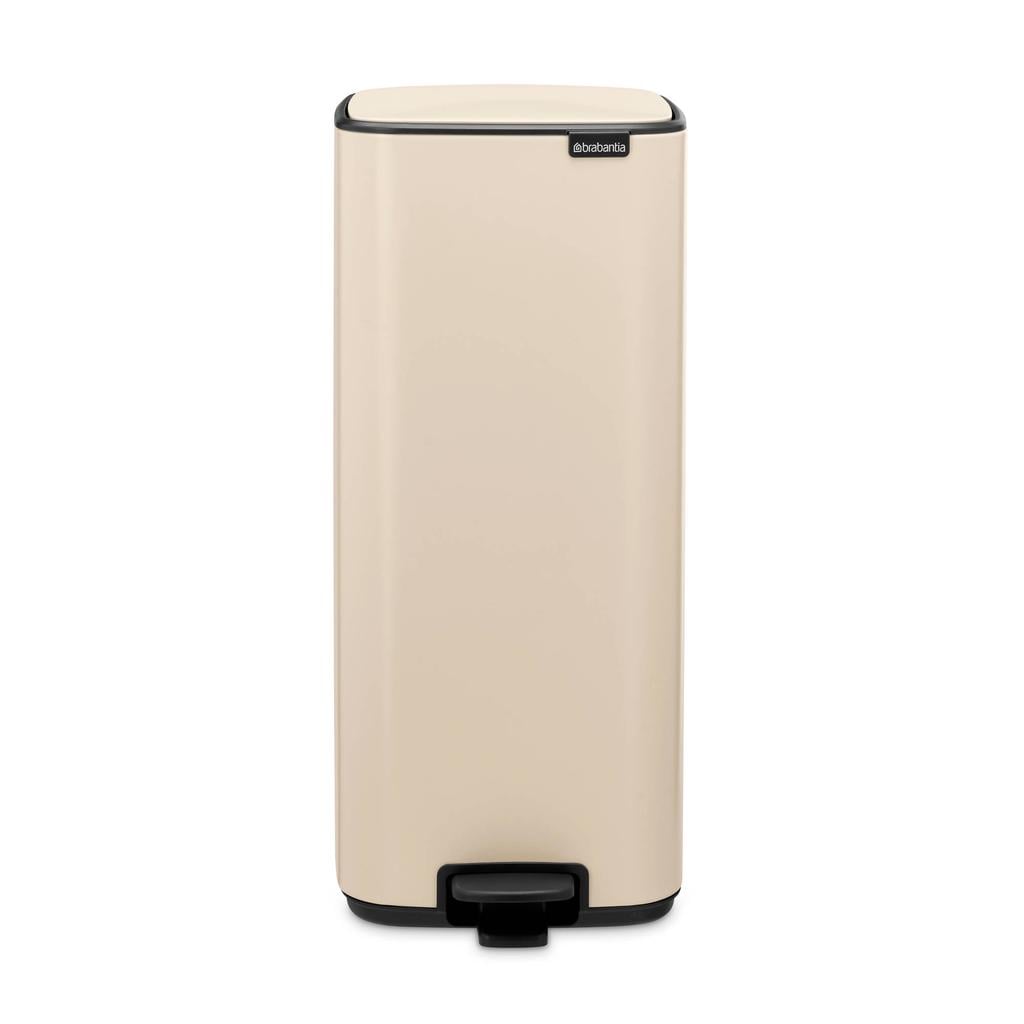 Brabantia Brabantia Bo Pedaalemmer, 30 liter, stil sluitend, kunststof binnenemmer - Soft Beige