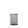 Brabantia Brabantia Bo Pedaalemmer, 4 liter, stil sluitend, kunststof binnenemmer - Matt Steel Fingerprint Proof
