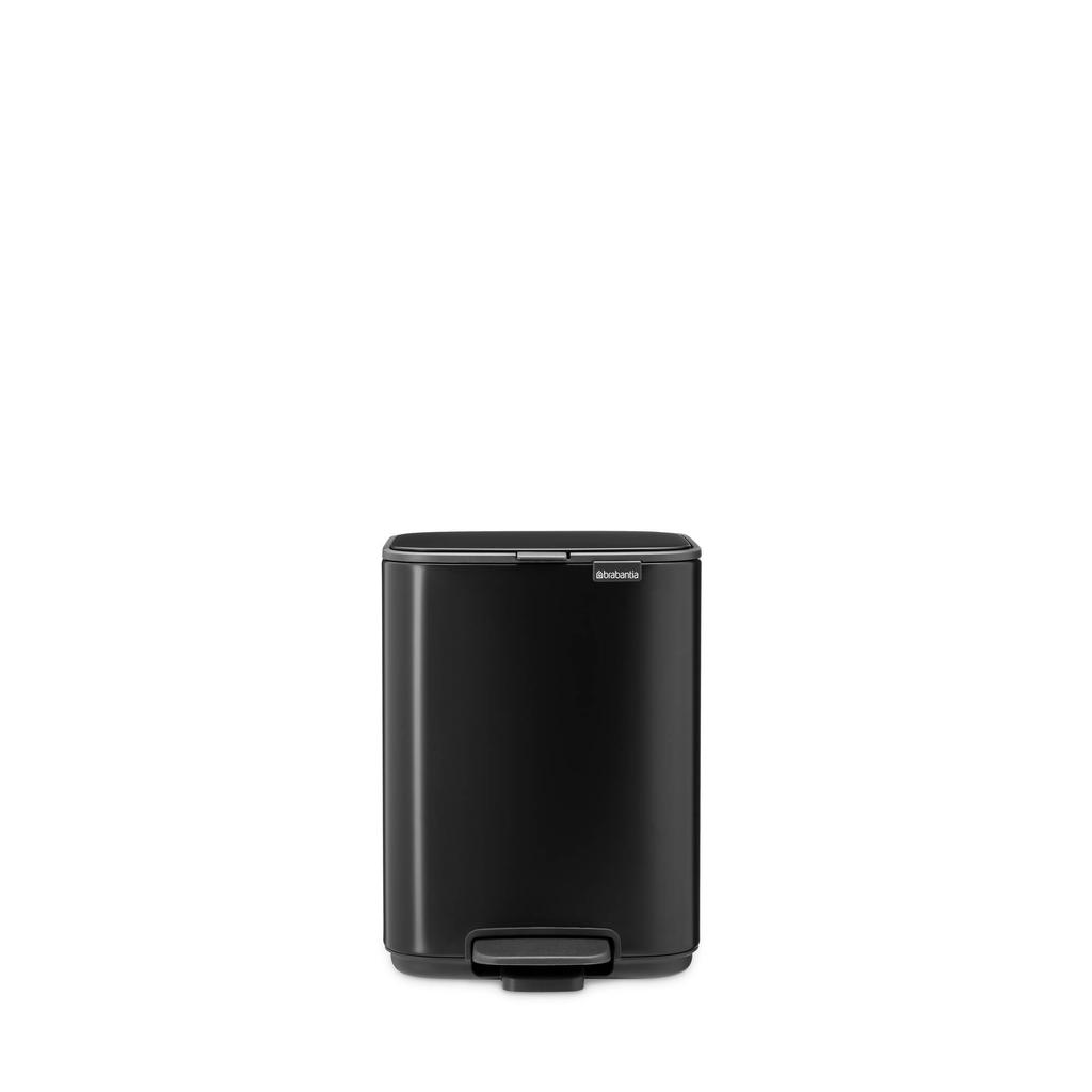 Brabantia Brabantia Bo Pedaalemmer, 4 liter, stil sluitend, kunststof binnenemmer - Matt Black