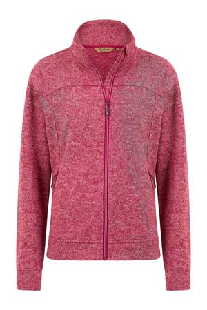 fleece outdoor vest Tessin roze melange