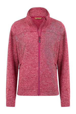 fleece outdoor vest Tessin roze melange