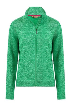 fleece outdoor vest Tessin groen melange