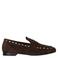 Babouche suède loafers donkerbruin