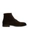 Manfield leren veterboots donkerbruin