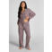 Hunkemöller flanellen pyjamabroek donkerrood/wit
