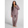 Hunkemöller flanellen pyjamatop donkerrood/wit