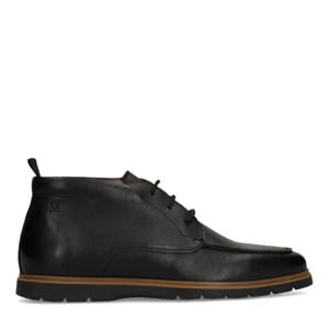 leren veterschoenen zwart