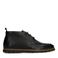 Manfield leren veterschoenen zwart
