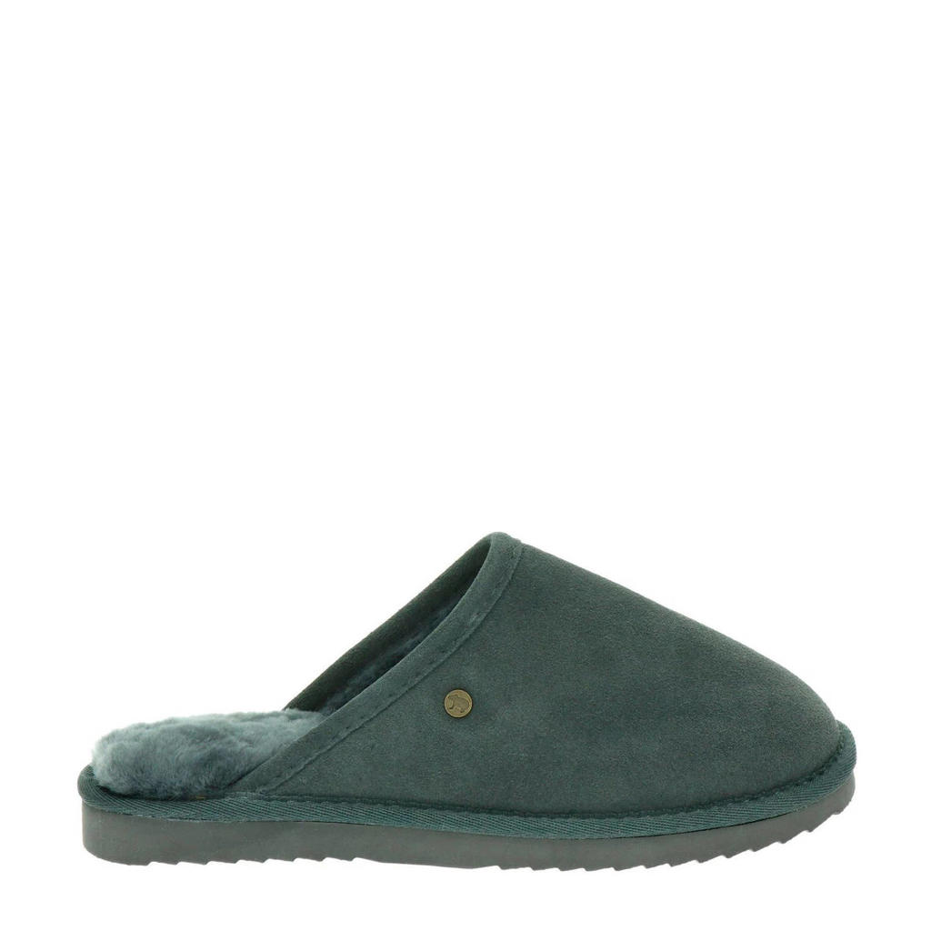 Grijze heren Warmbat Australia suède pantoffels