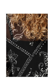 thumbnail: MS Mode gebloemde blousetop zwart