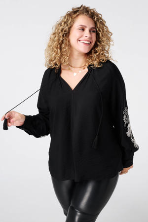 blousetop zwart
