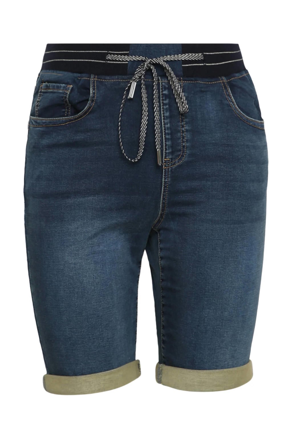 Paprika slim fit short Plus Size - mediumblauw