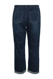 thumbnail: Paprika regular waist broek dark blue denim