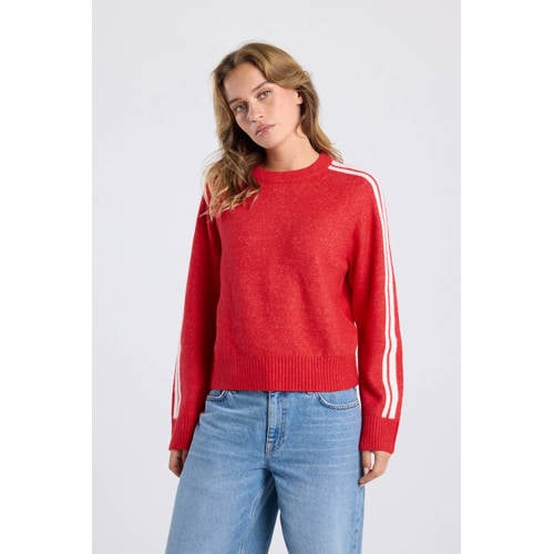 America Today gestreepte pullover rood afbeelding