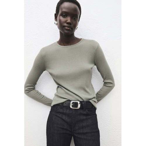 Mango top lichtkaki afbeelding