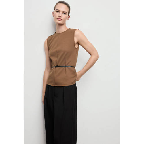 Mango top bruin afbeelding