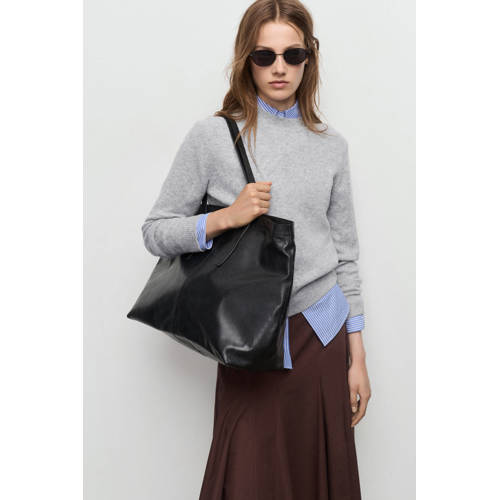 Mango pullover grijs melange afbeelding