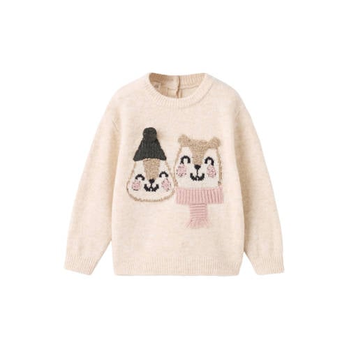 Mango Kids trui beige gebreid afbeelding