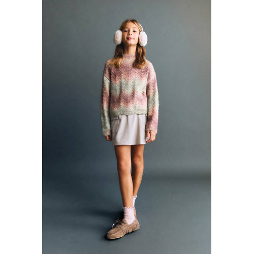 Mango Kids trui roze grof gebreid afbeelding