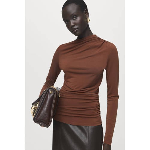 Mango top bruin afbeelding