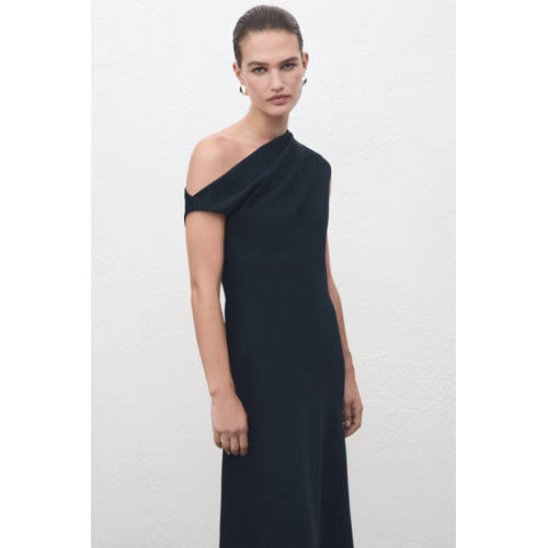 Mango A-lijn jurk marineblauw afbeelding