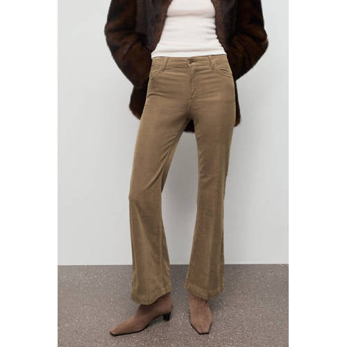 Mango flared jeans bruin afbeelding