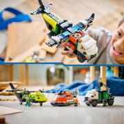 thumbnail: LEGO City Vliegtuig, servicewagen en hovercraft remix 60505