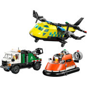 thumbnail: LEGO City Vliegtuig, servicewagen en hovercraft remix 60505