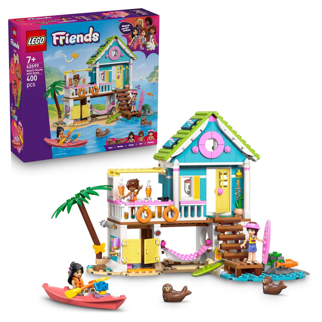 LEGO Friends Strandhuis met Zeehonden Dieren Speelgoed voor Kinderen 42699