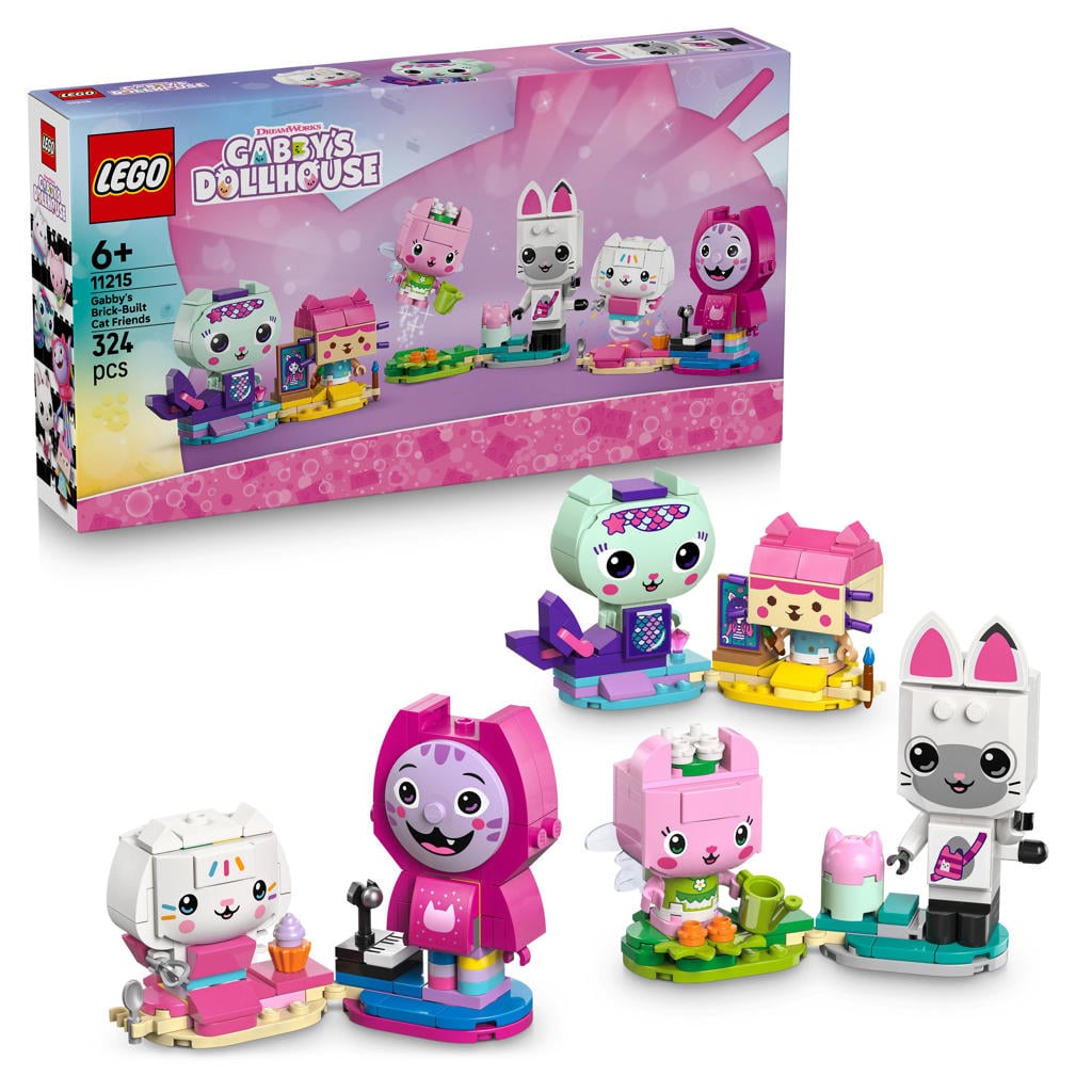 LEGO Gabby's Dollhouse Gabby's Bouwbare Kattenvriendjes Kat Speelgoed 11215