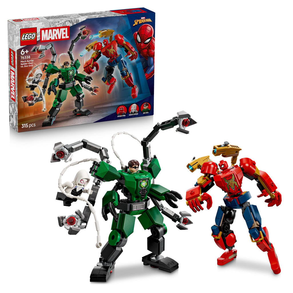 LEGO Marvel Spider-Man Mechaduel: Spider-Man vs. Doc Ock Bouwpakket 76338