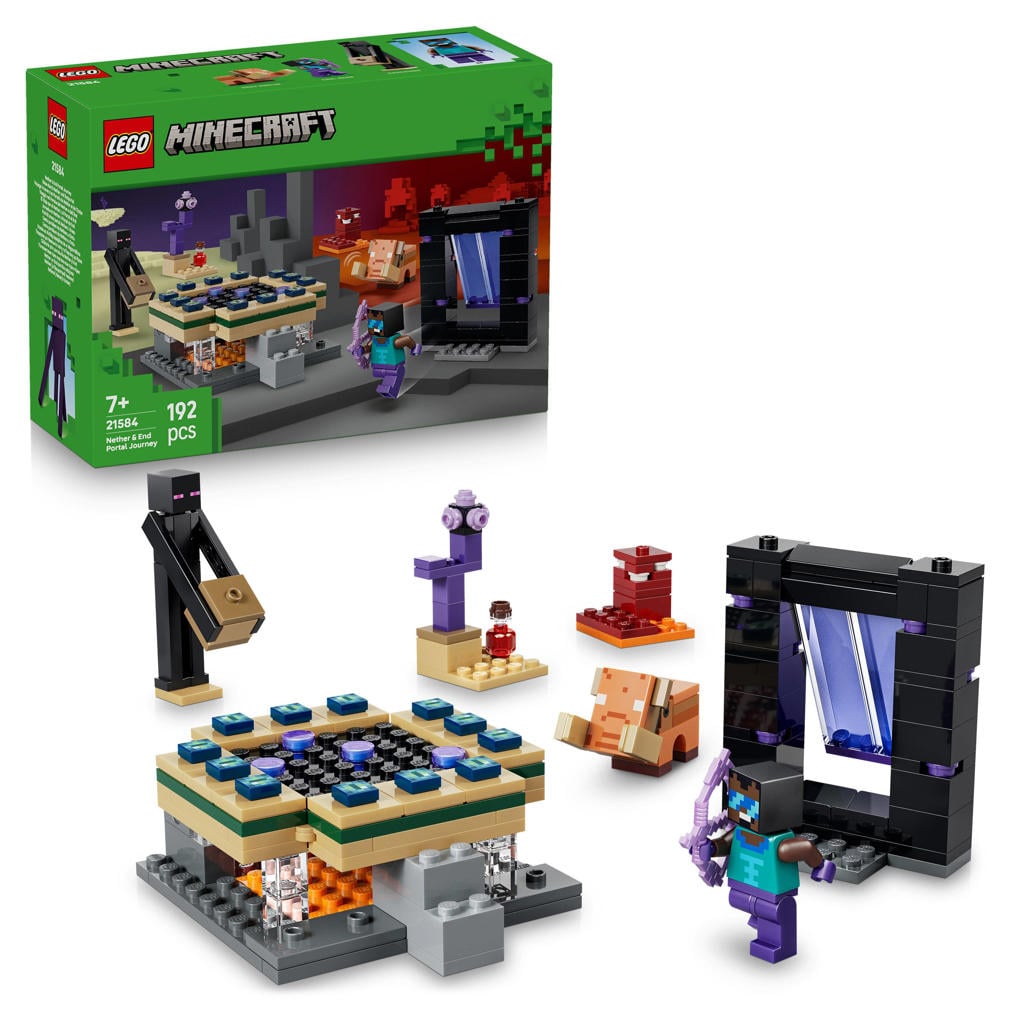 LEGO Minecraft Reis naar de Nether en het End-Portaal Speelgoed 21584