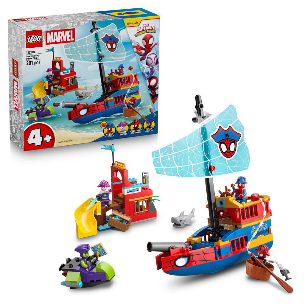 LEGO Marvel Spidey en Zijn Geweldige Vriendjes Team Spidey Piratenschip Set 11208