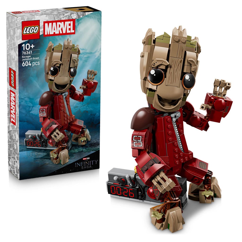 LEGO Marvel Groot in Ravager Jumpsuit Bouwbaar Speelgoed 76341