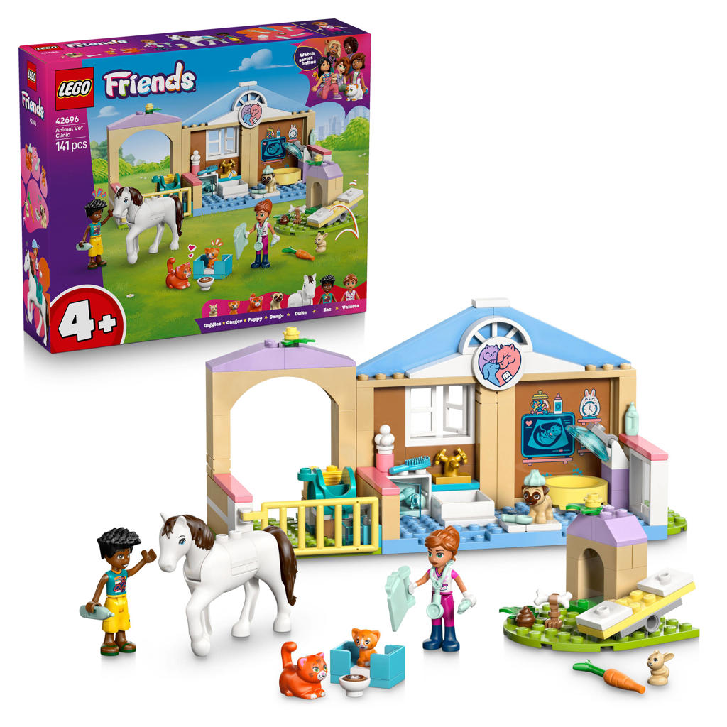 LEGO Friends Huisdierenkliniek Schattige Dieren Bouwpakket voor Kinderen 42696