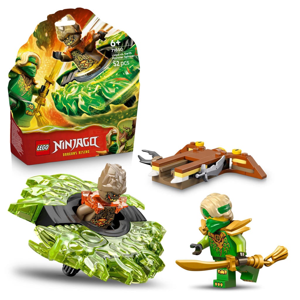 LEGO Ninjago Lloyd vs. aardemonster in spinner 71850