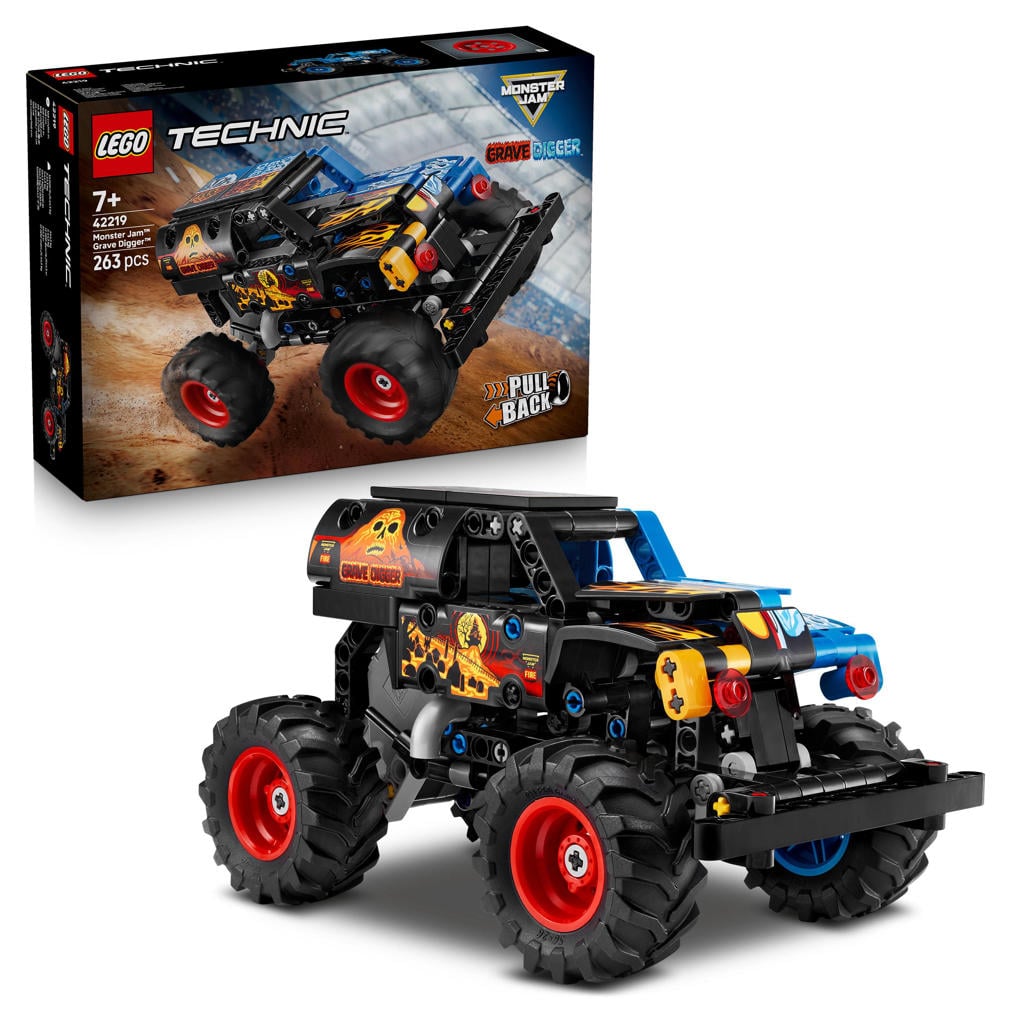 LEGO Technic Monster Jam™ Grave Digger™ vuur en ijs 42219