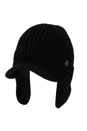 gebreide thermo pet zwart