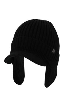 gebreide thermo pet zwart