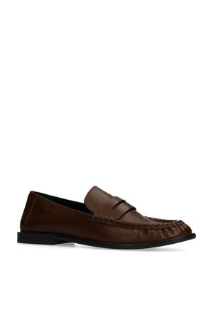 leren loafers donkerbruin