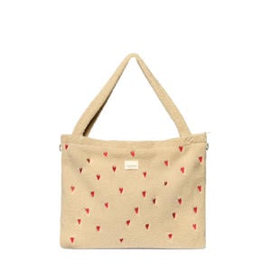 luiertas Teddy Hearts Diaper Bag ecru